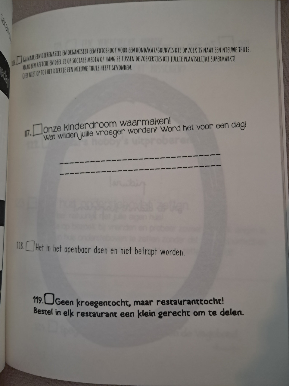 Bucketlist boek voor koppels