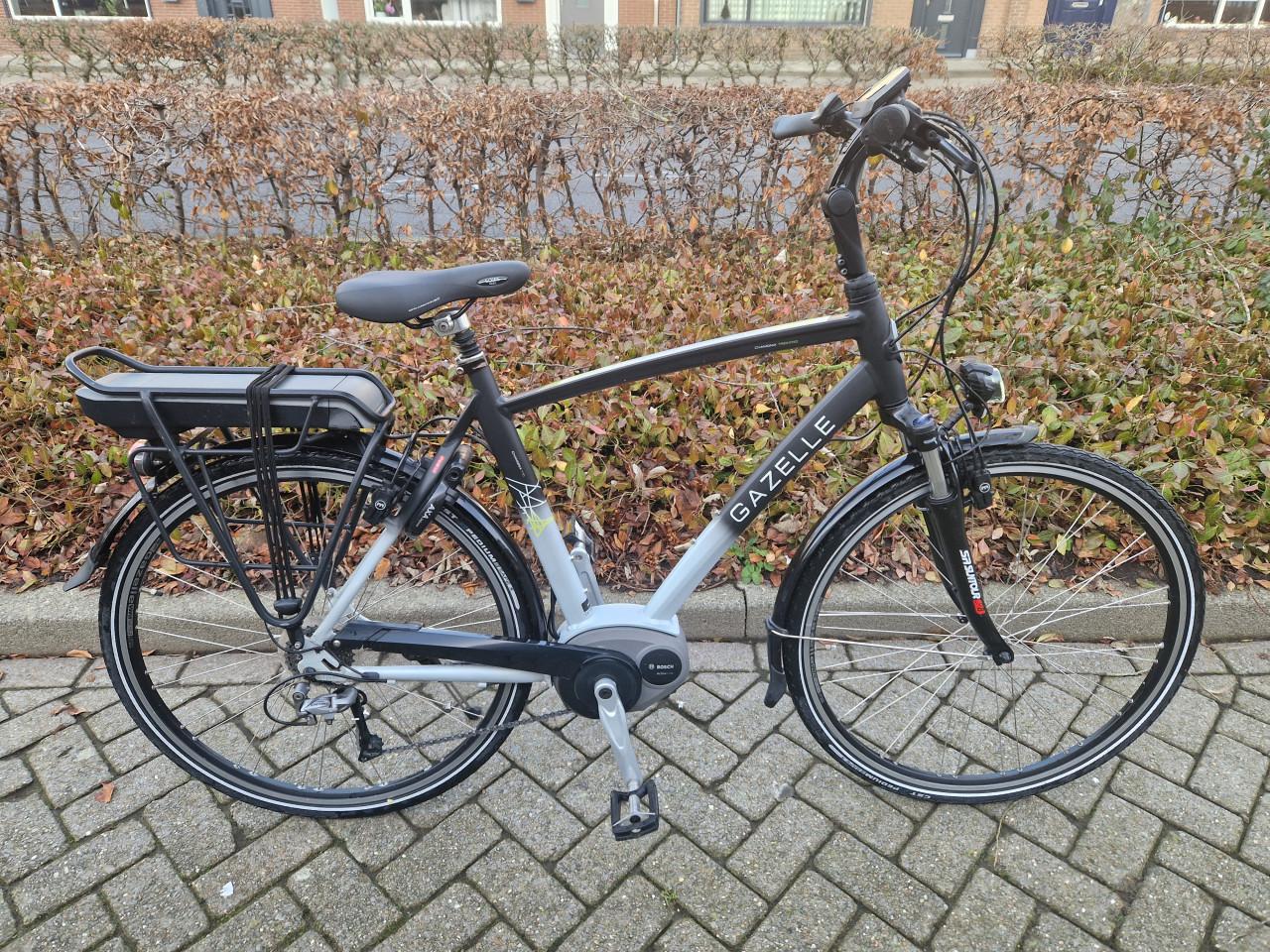 Schitterende Gazelle elektrische heren fiets met Bosch middenmotor