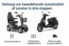 Verkoop uw tweedehands scootmobiel of scooter in drie stappen