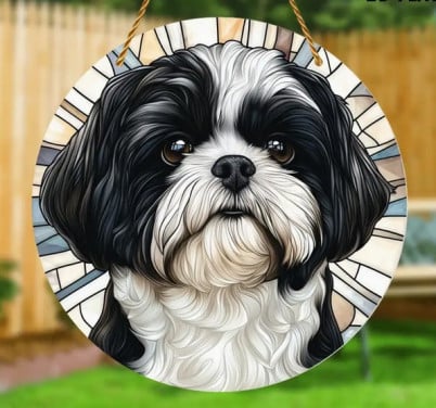 Raamhanger shih tzu - boomer ( kleurrijk )