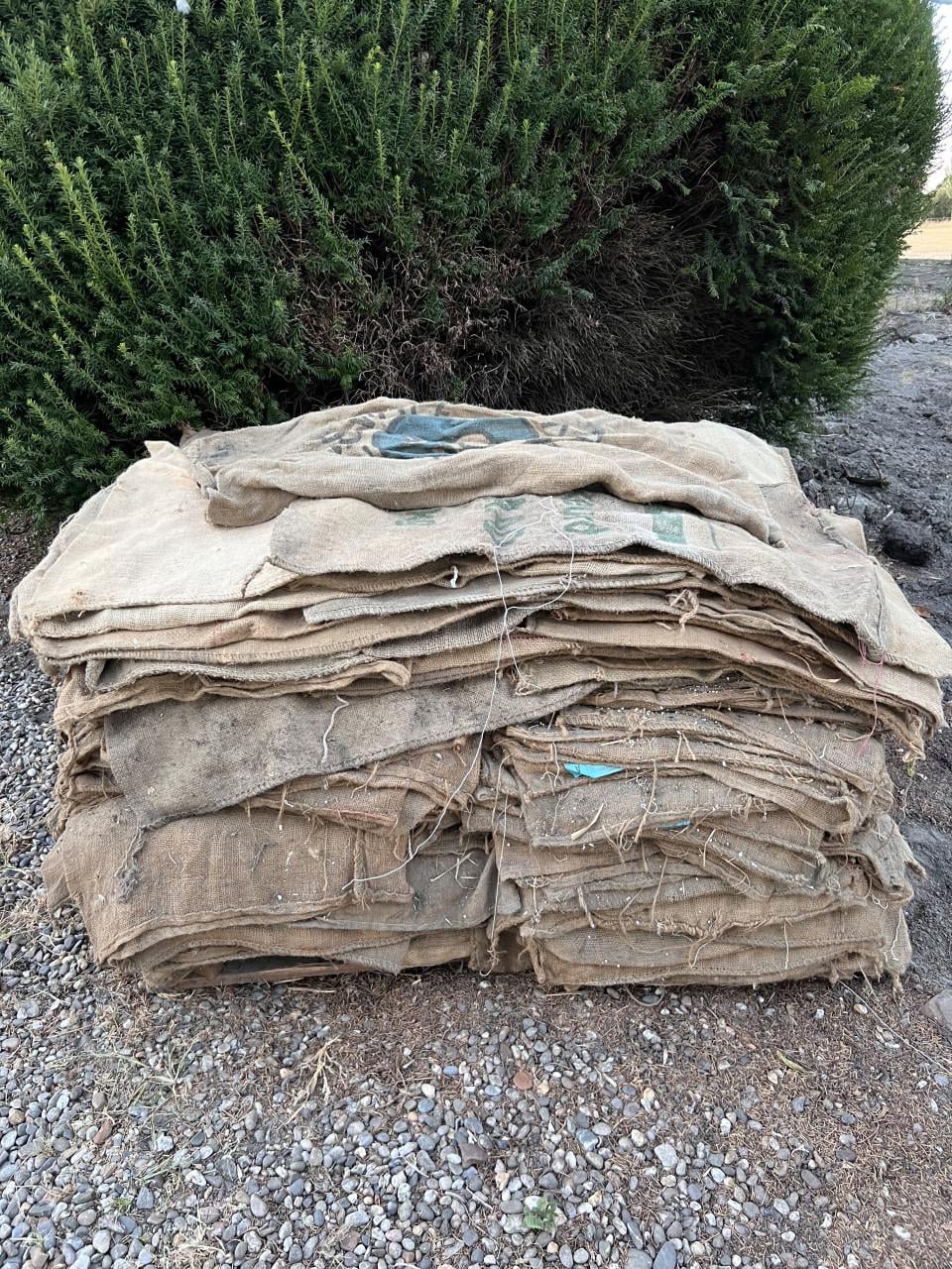 Oude jute zakken te koop!