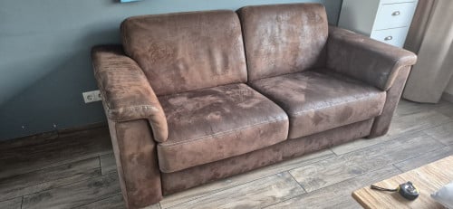 2,5 zits leren bank (2x)