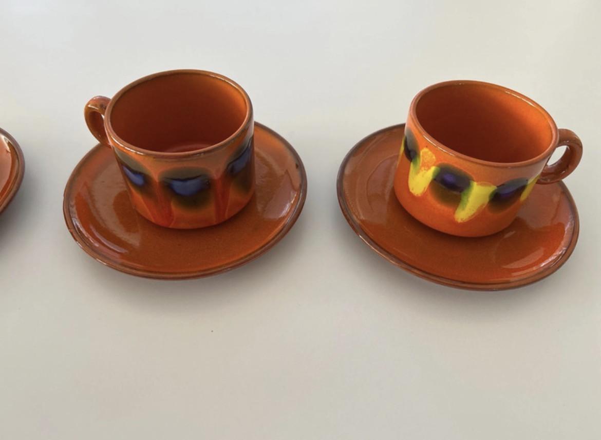 Kop en schotel 9 stuks vintage stijl