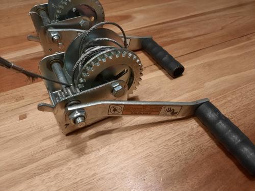 Handlier aanhanger liertje winch per stuk