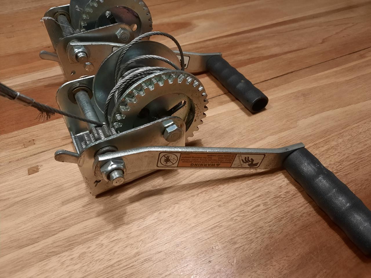 Handlier aanhanger liertje winch per stuk