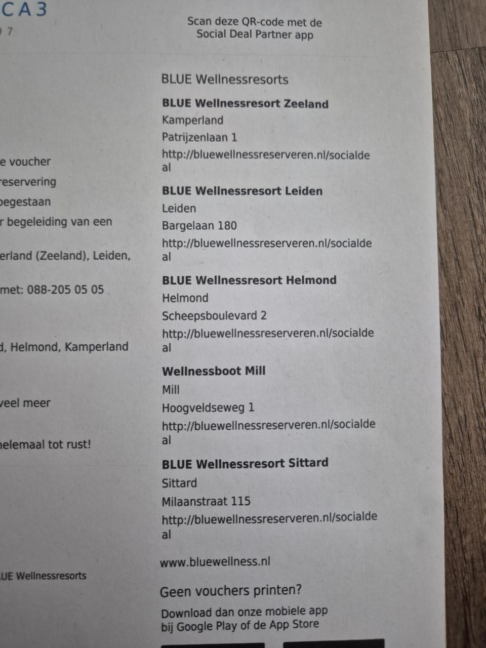 2x toegangs kaarten Welnessresorts