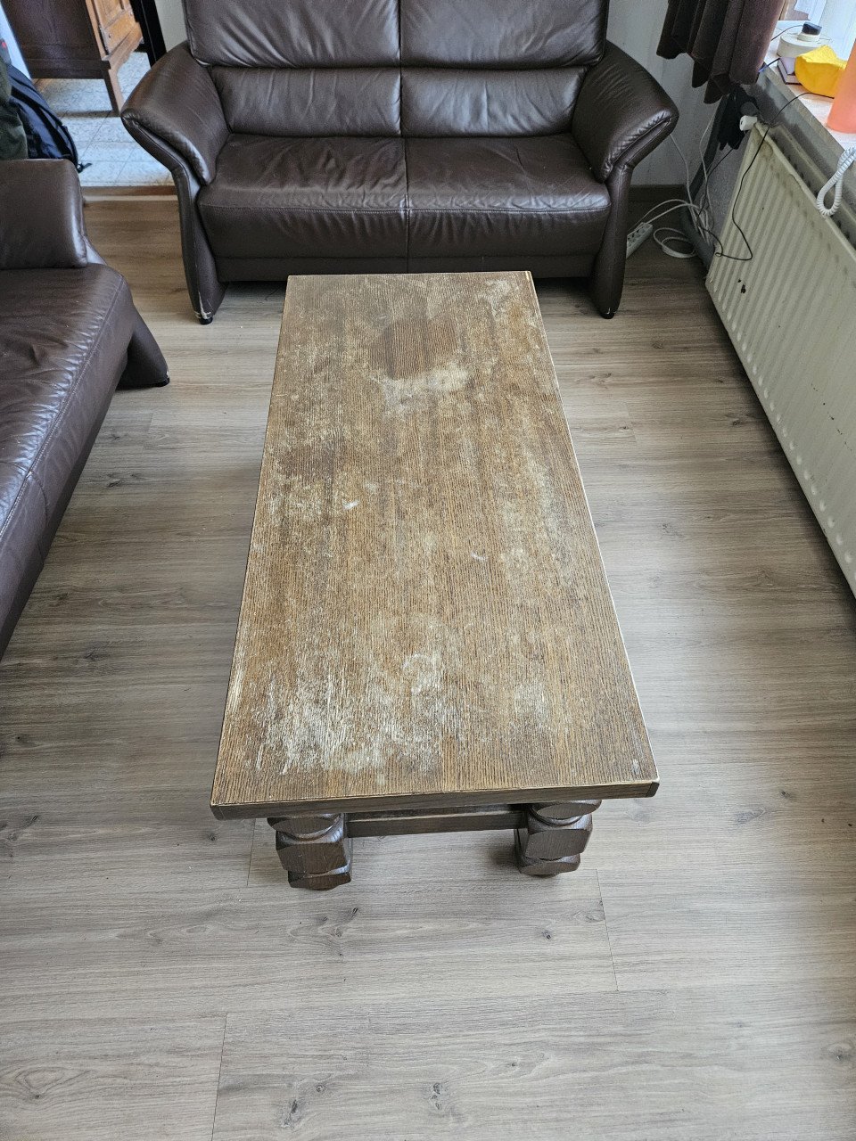 Eikenhouten salontafel
