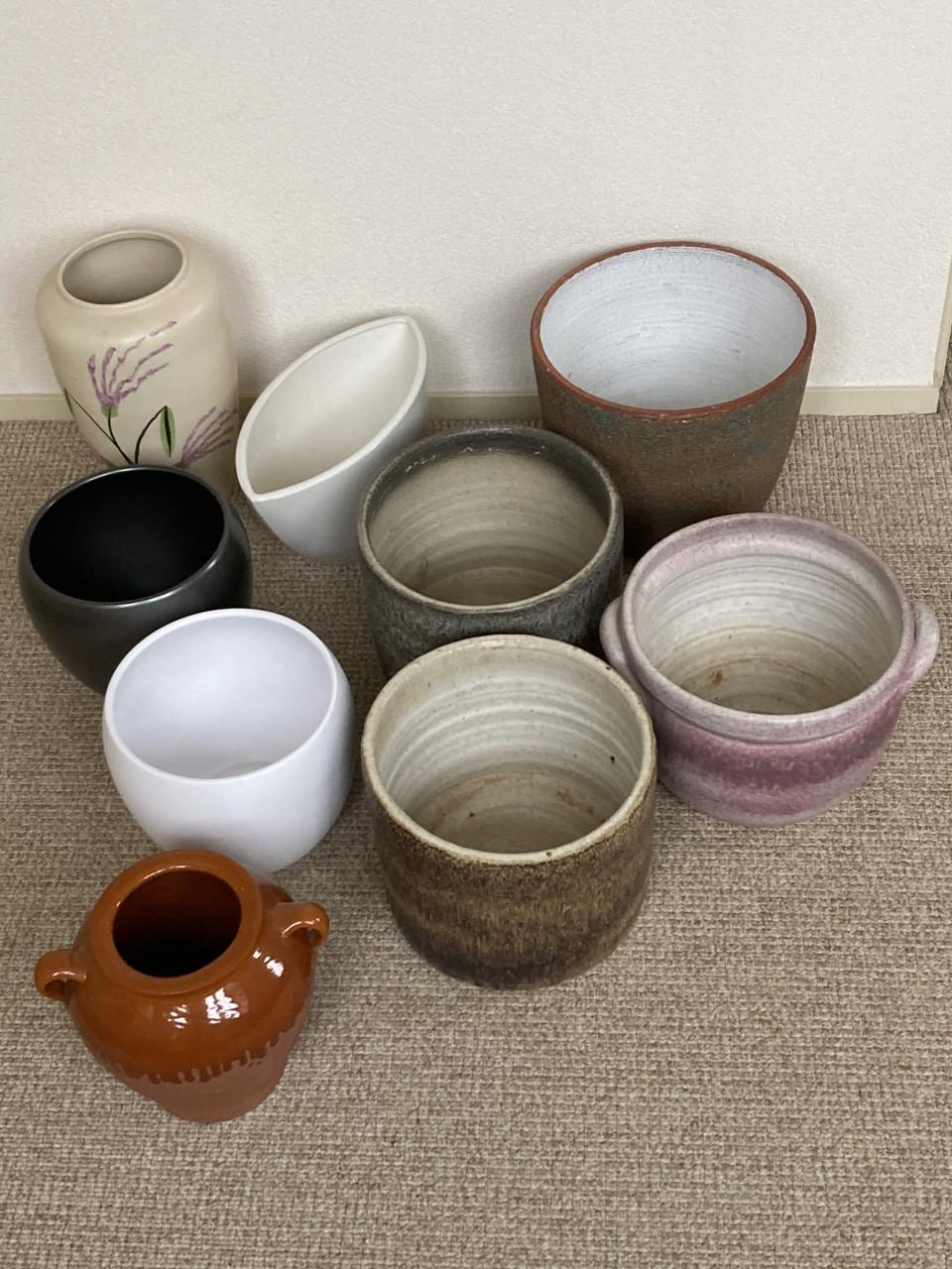 Grote overbloempotten en vazen