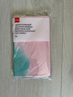 Rekbare boekenkaft nieuw