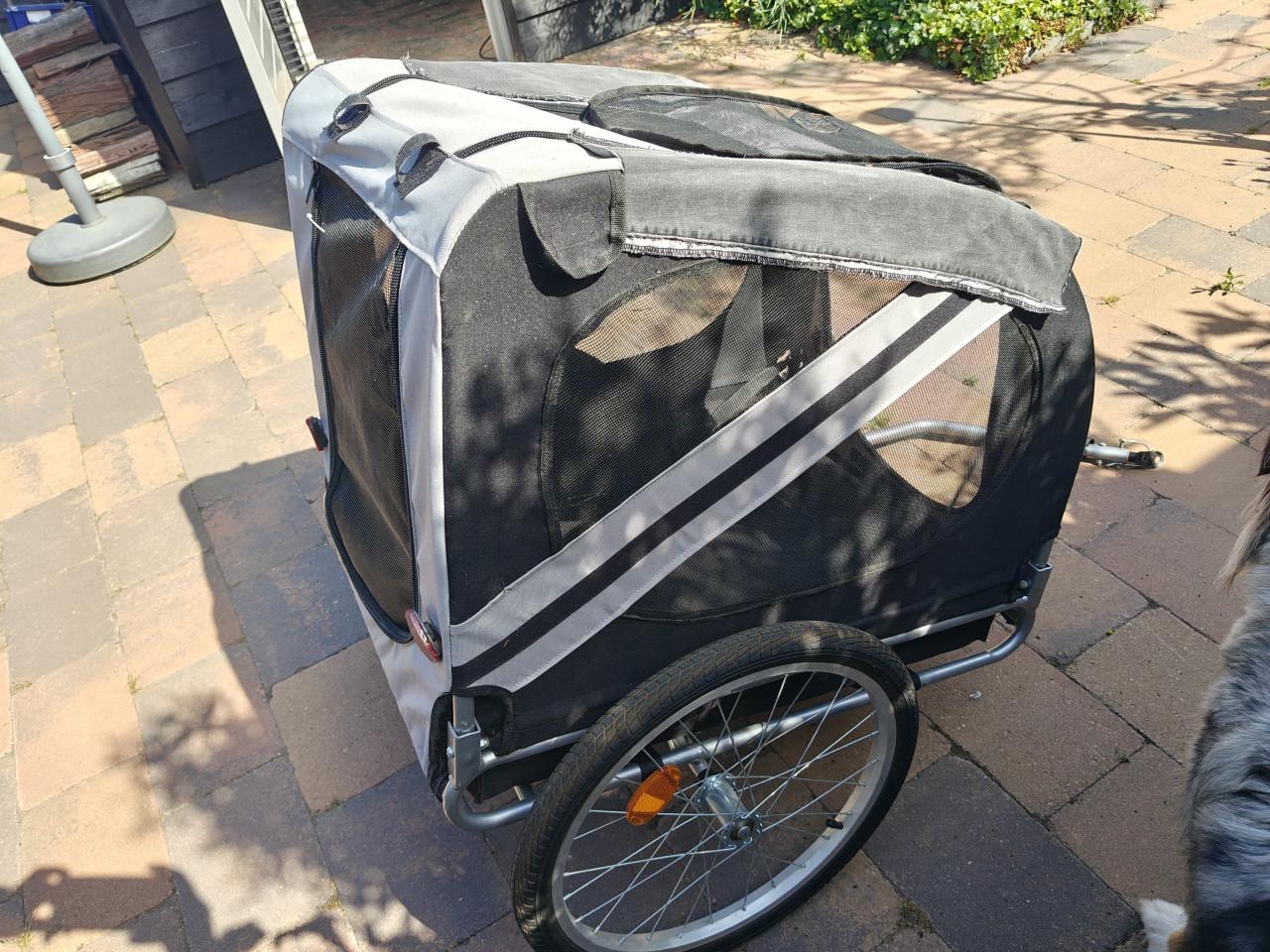 Fietskar hond