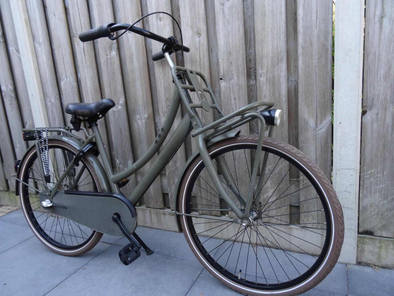 Cortina U4 Transport Meisjesfiets – 26 inch – Legergroen – 3 versnellingen