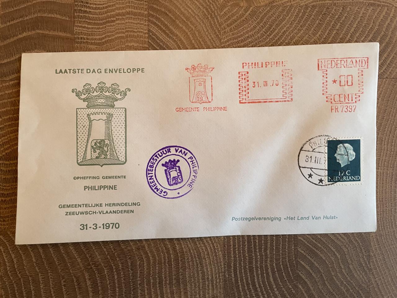 Set laatste dag enveloppen Zeeuws-Vlaanderen