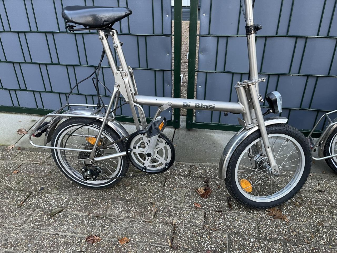 2 Vouwfietsen RVS Di Blasi R4S met opbergtas