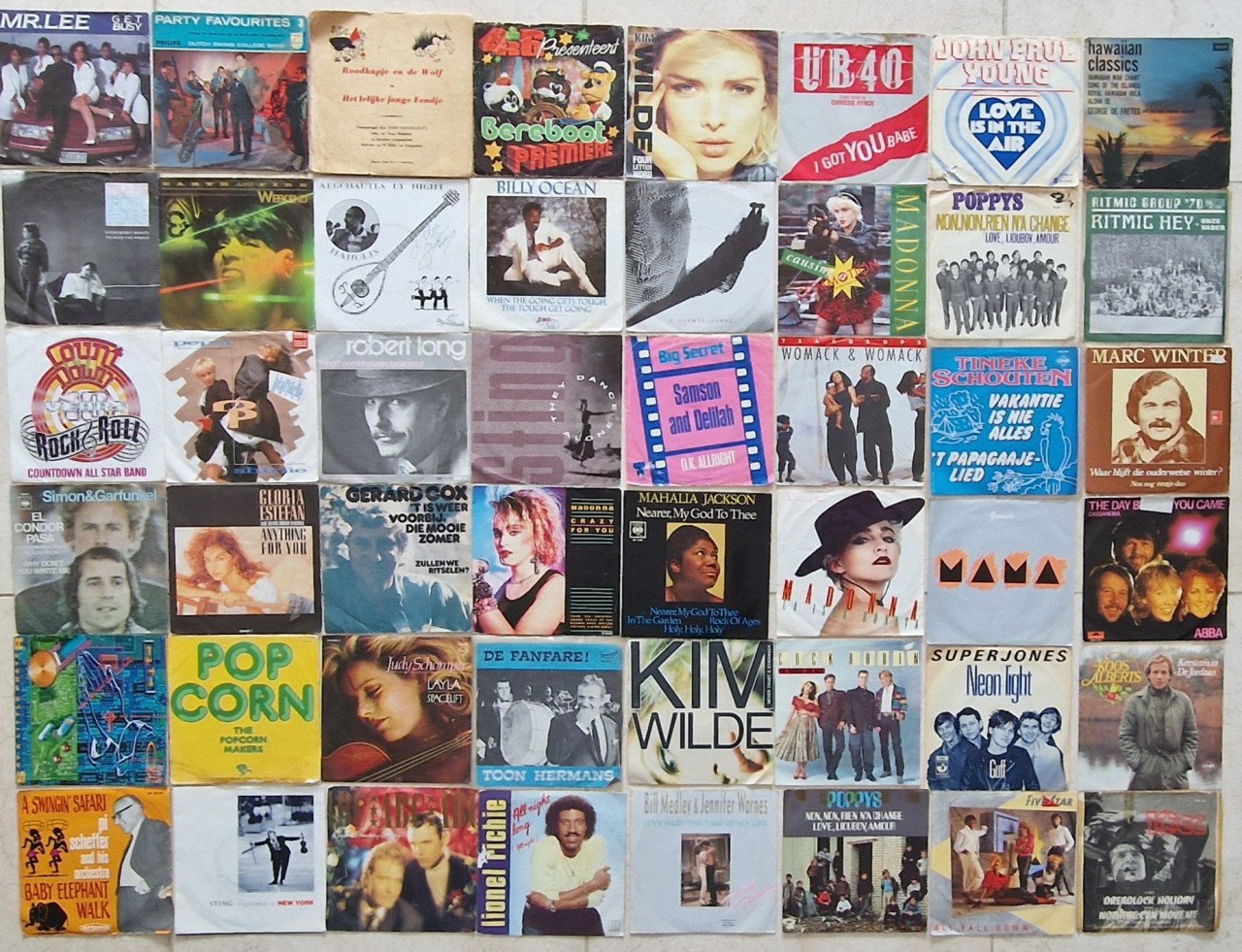 7" singles 231 stuks