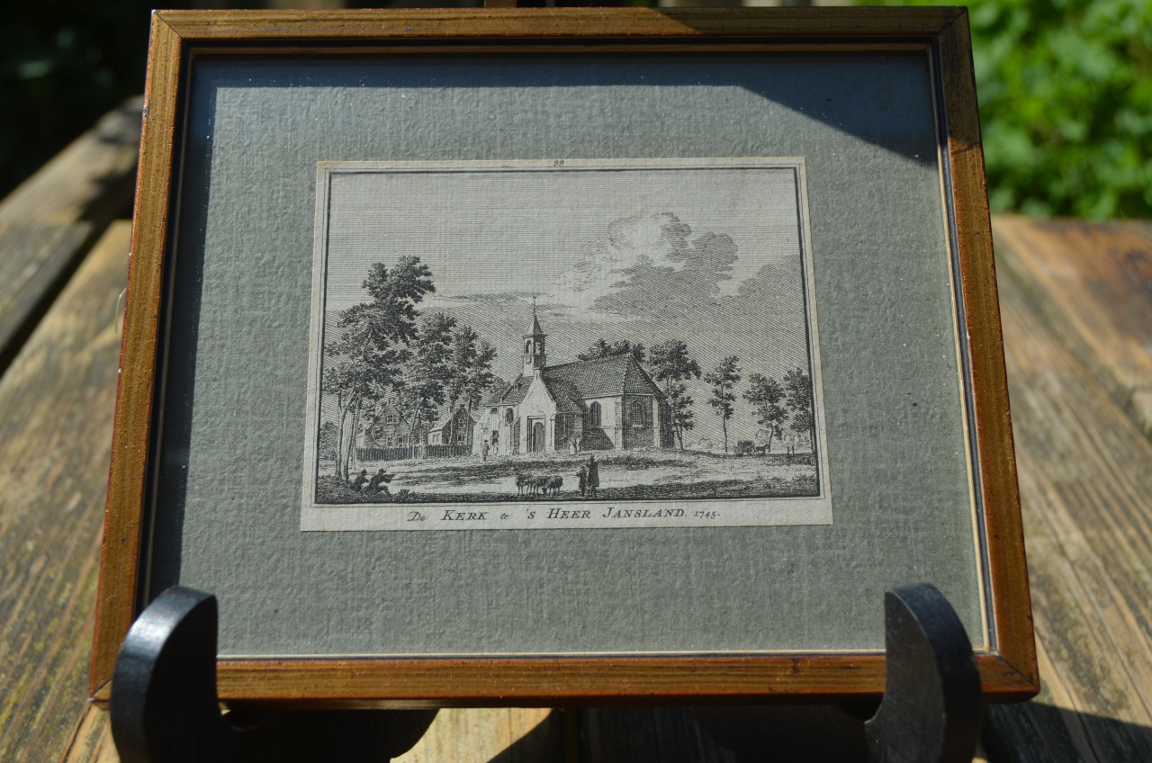 Kleine ets kerk te Sirjansland 1745 goede staat.