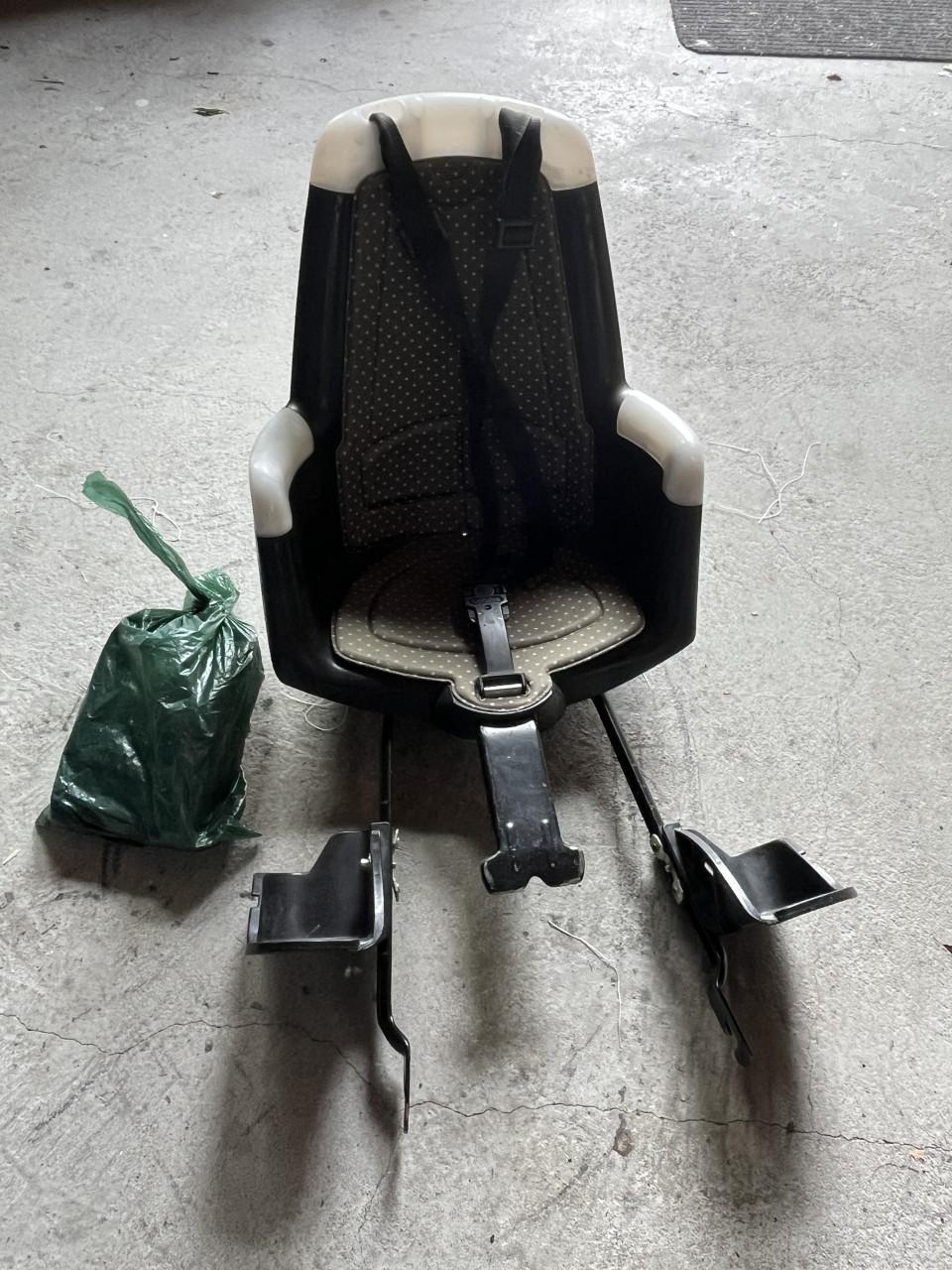 Fietszitje achter Bobike