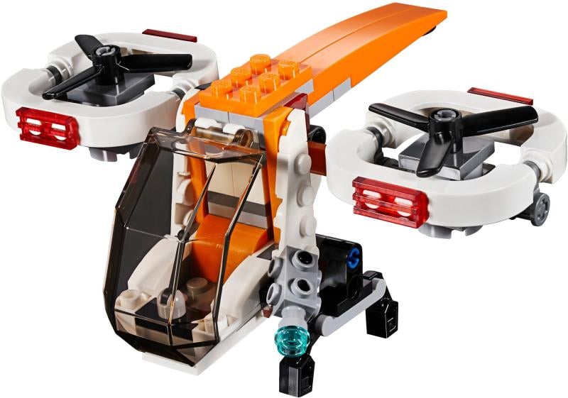 LEGO Creator 31071:Droneverkenner of moerasboot of propellervliegtuig