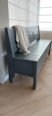 Brocante houten klepbank - 1.80m