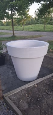 XXL bloempot Elho pure round 120 wit