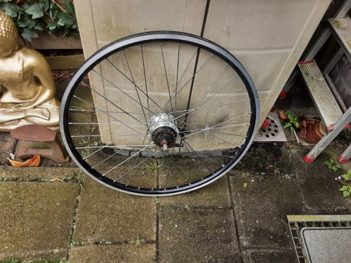28 inch nexus achterwiel, 7 speed, rollerbrake rem