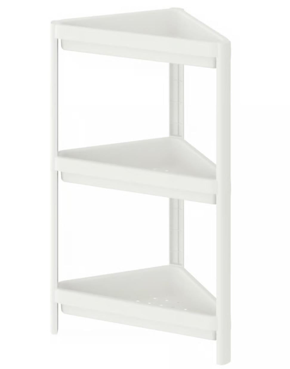 Open hoekkastje badkamer