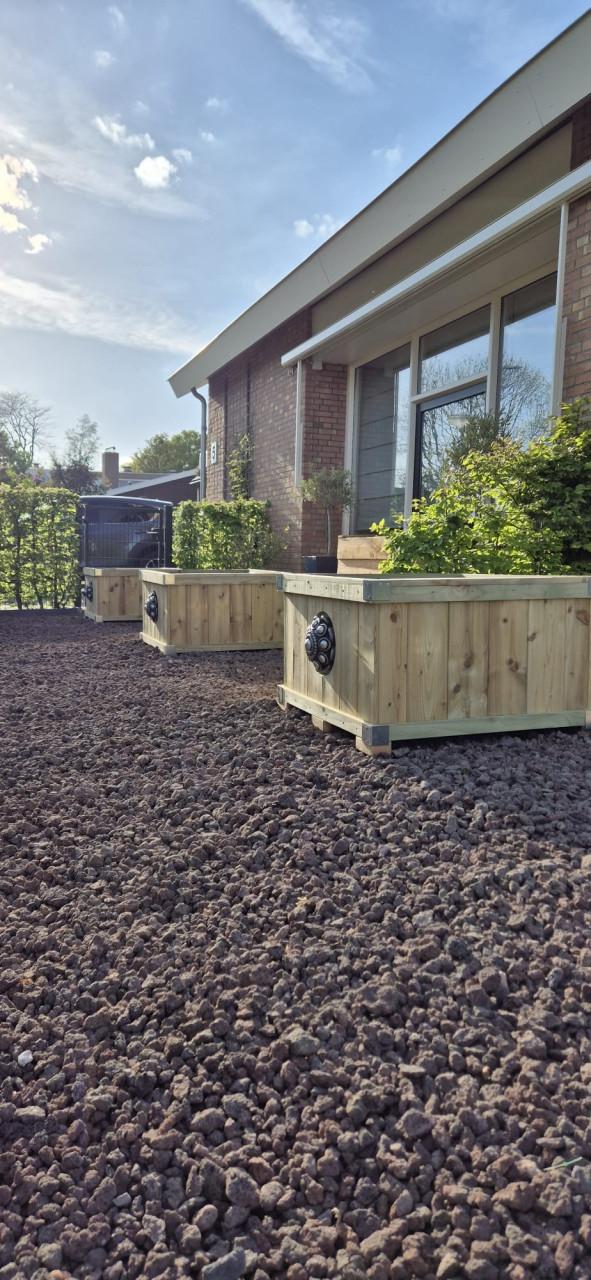 Zeeuwse knop bloembakken projecten ter inspiraties L80 x B80 x H50
