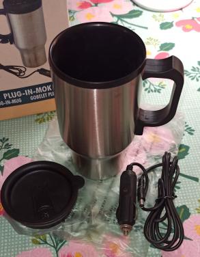 Plug-in-mok auto reizen elektrische beker, 12V