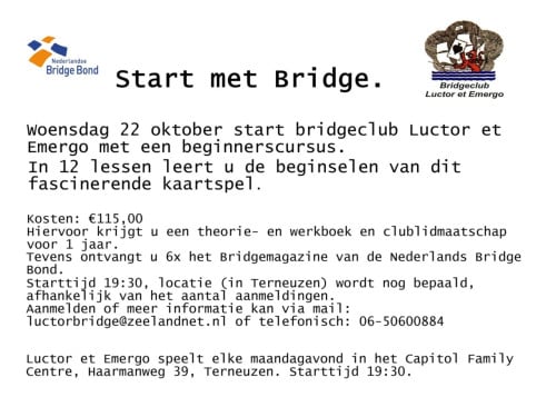 Bridge cursus voor beginners