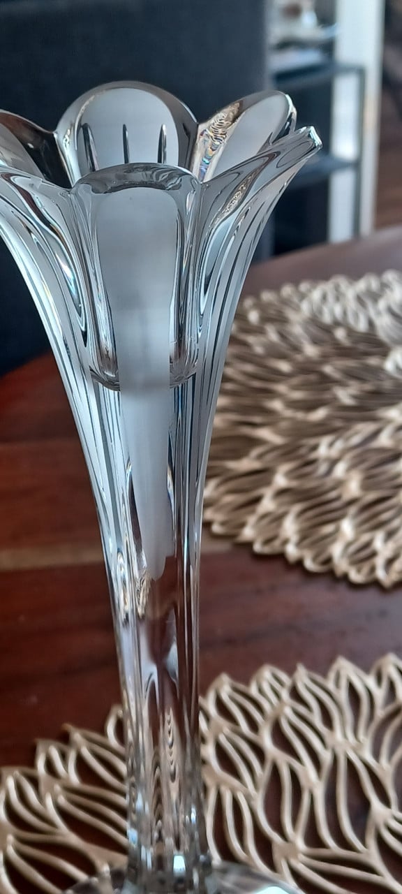 Set van 2 kandelaren van France Cristal d'Argues 24% lood christal.
