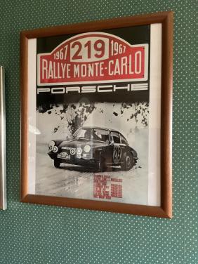 Affiche Porsche Rallye Monte Carlo 1967