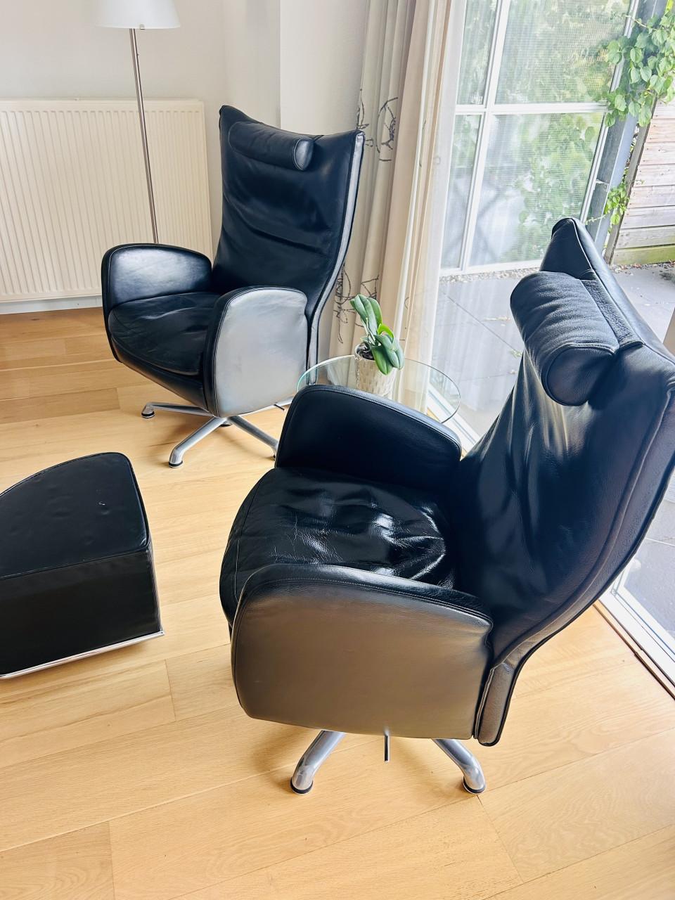 Gratis af te halen Leolux fauteuils + poef