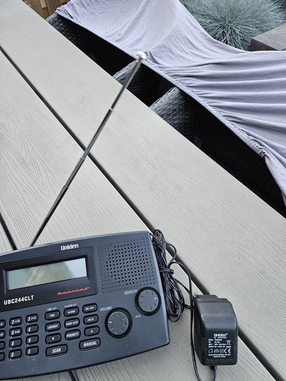 Goed werkende Uniden bearcat ubc 244 clt tafel/kerkscanner