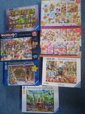 Div nieuwe puzzels 1000 st Disney, Janneke Brinkman, Wasgij enz