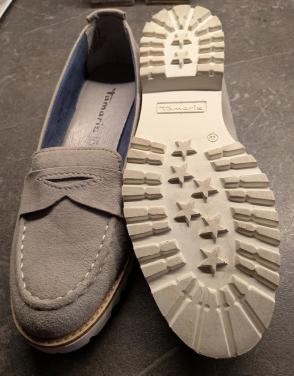 Leren instappers, maat 41