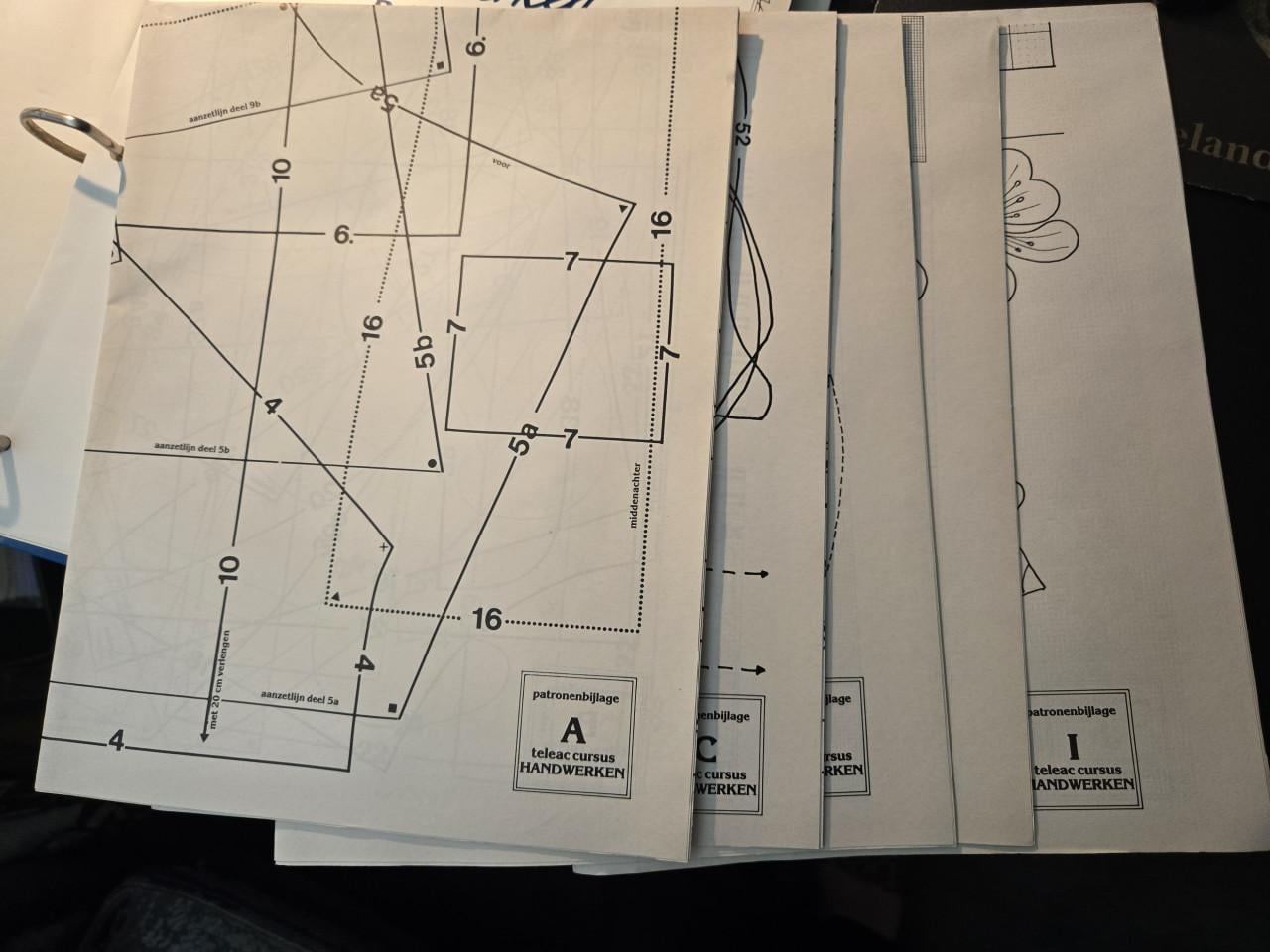 Vintage cursusmap "Handwerken" van Teleac