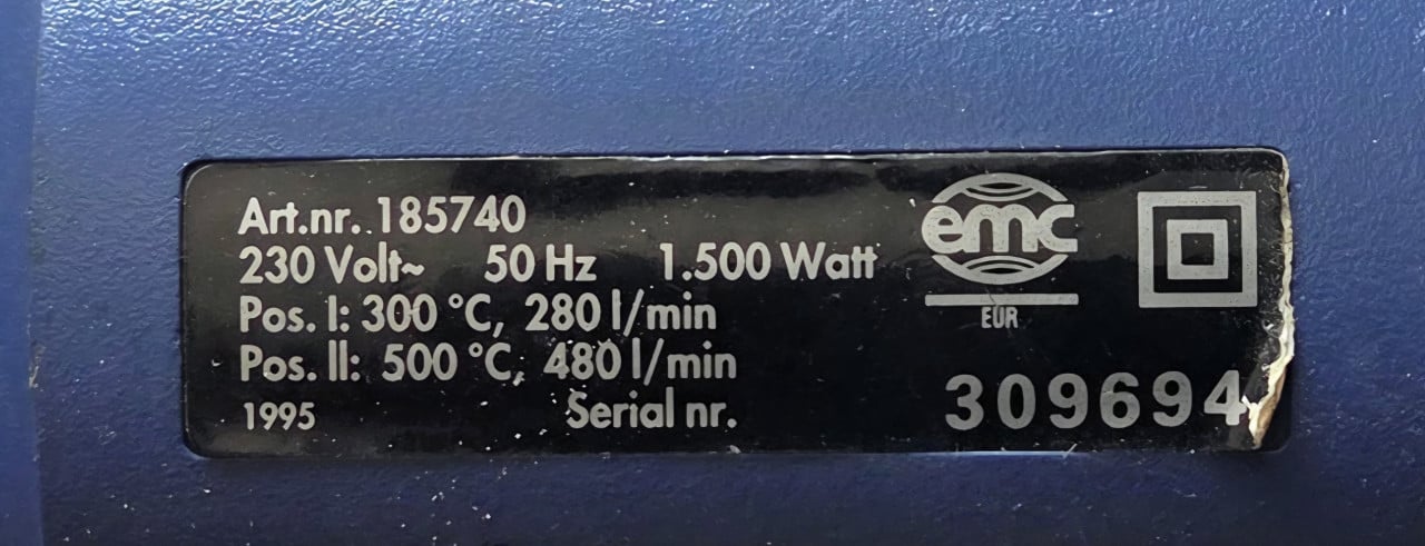 Ferm Hetelucht pistool HG1500