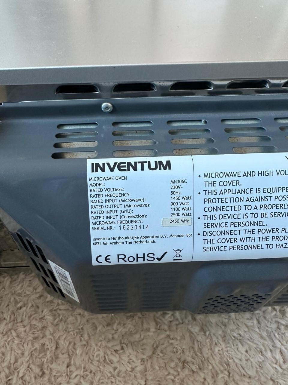 Inventum Combimagnetron MN306C - Zilver