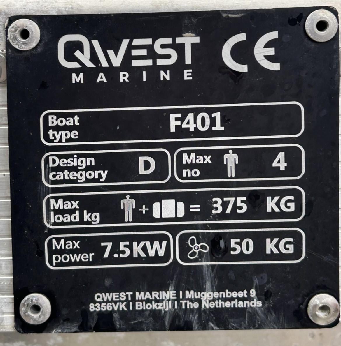 Aluminium boot met 5pk