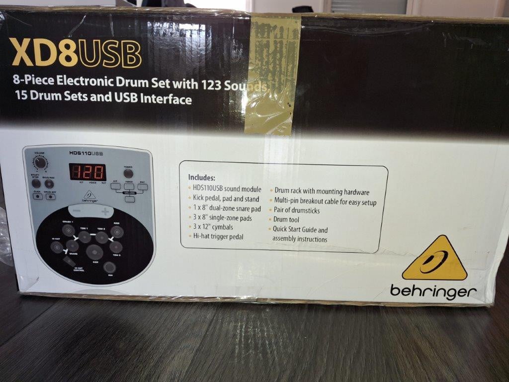 Behringer XD8USB Black Elektronisch drumstel
