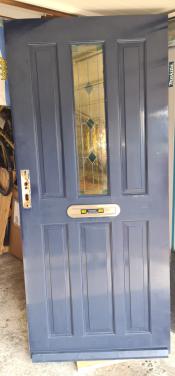 Merbau voordeur 209x92,5 cm zware degelijke kwaliteit