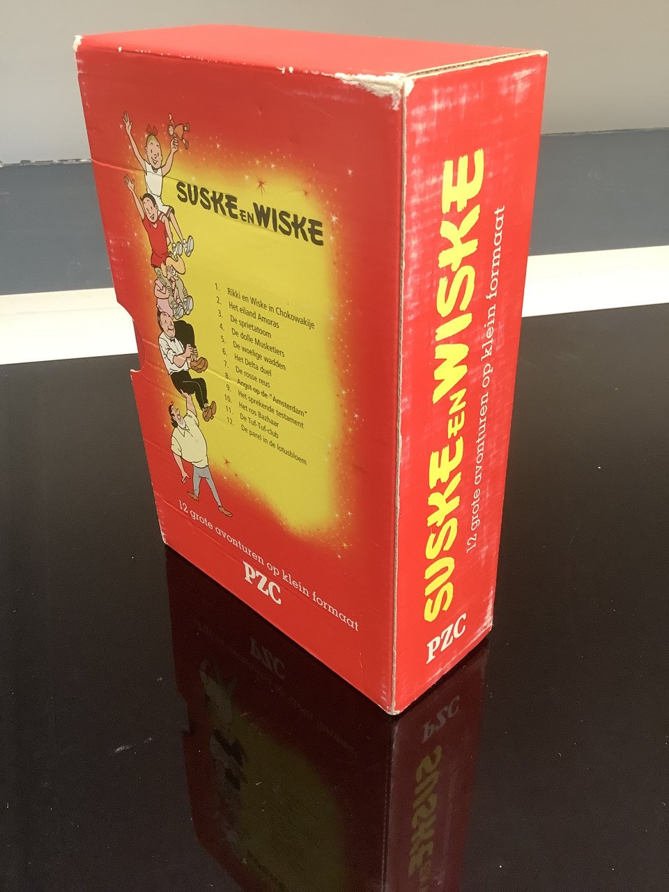 Verzamelbox Suske en Wiske. PZC uitgave, klein formaat.
