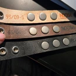 Noosa-Amsterdam Original Classic leren armbanden , 35 chunks en 1 hanger.
