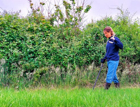 Metaaldetectie workshops op landerijen en akkers