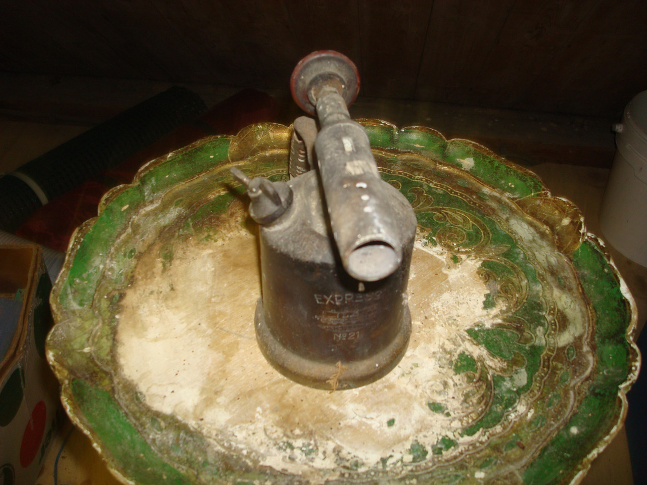 Koperen brander