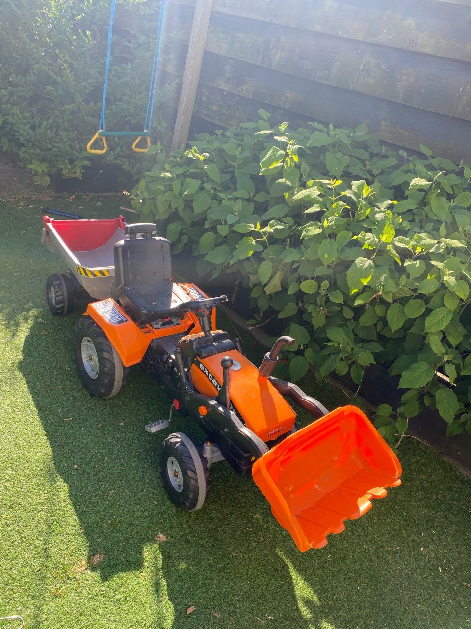 Rolly Toys tractor met kar
