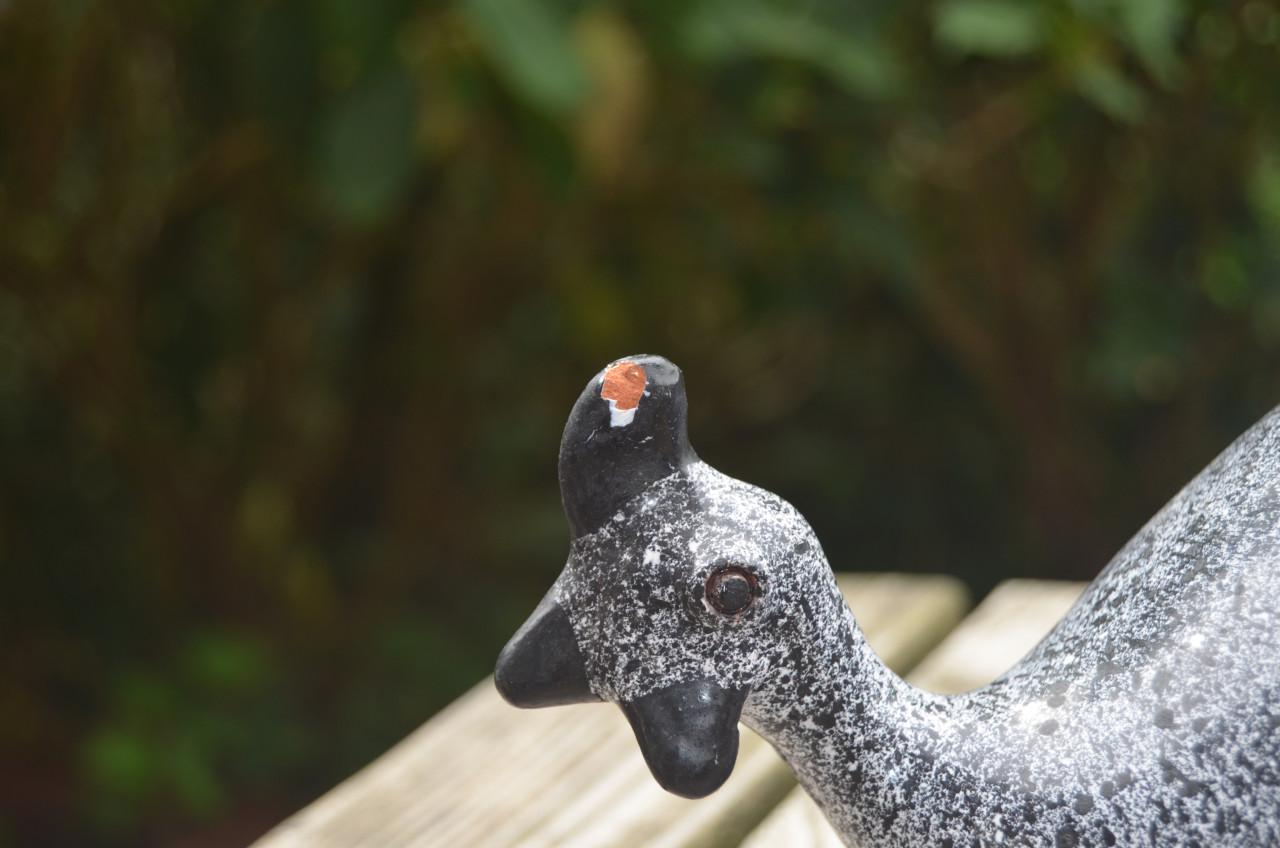 2 Keramieke Parelhoenders Portugees