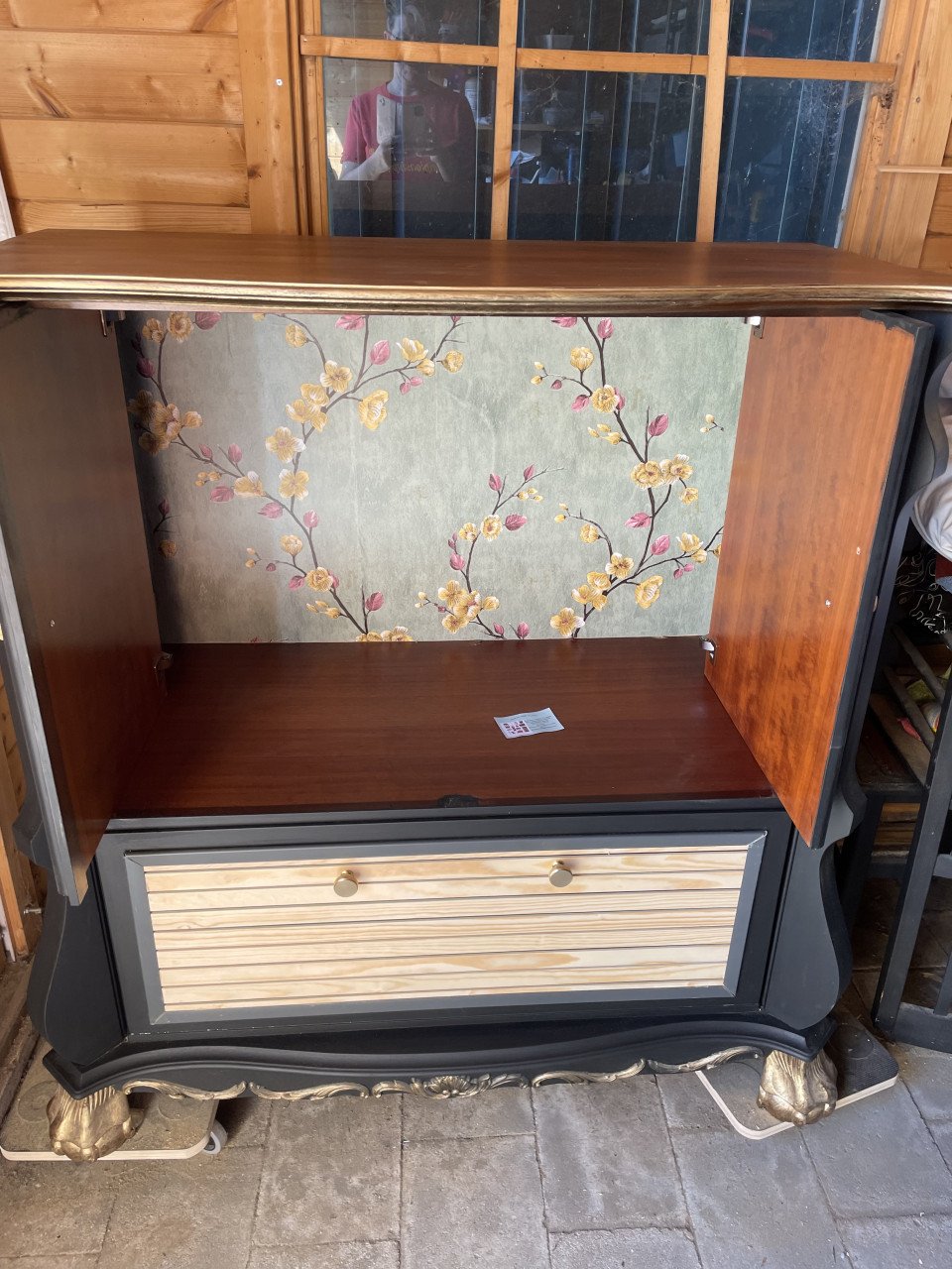 Uniek gerestyled tv kast
