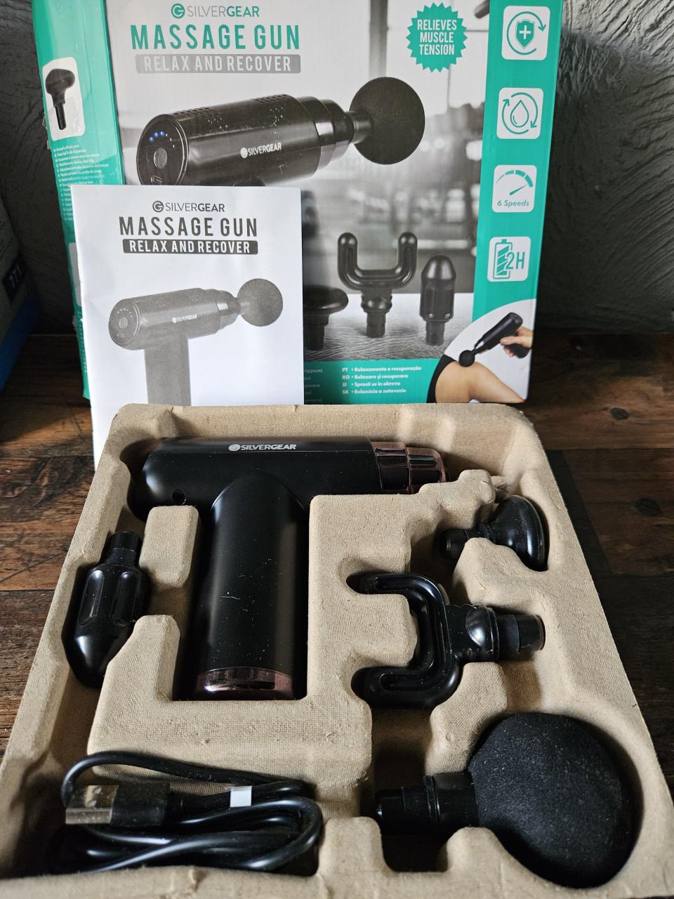 Nieuwe Silvergear Massage Gun - Ontspanning en Herstel