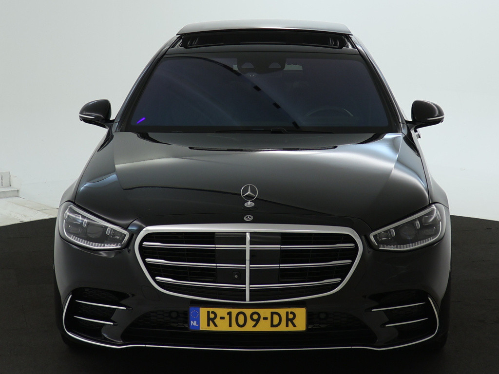 Mercedes-Benz S-klasse 450 4matic lang amg line | dodehoekdetector | panora