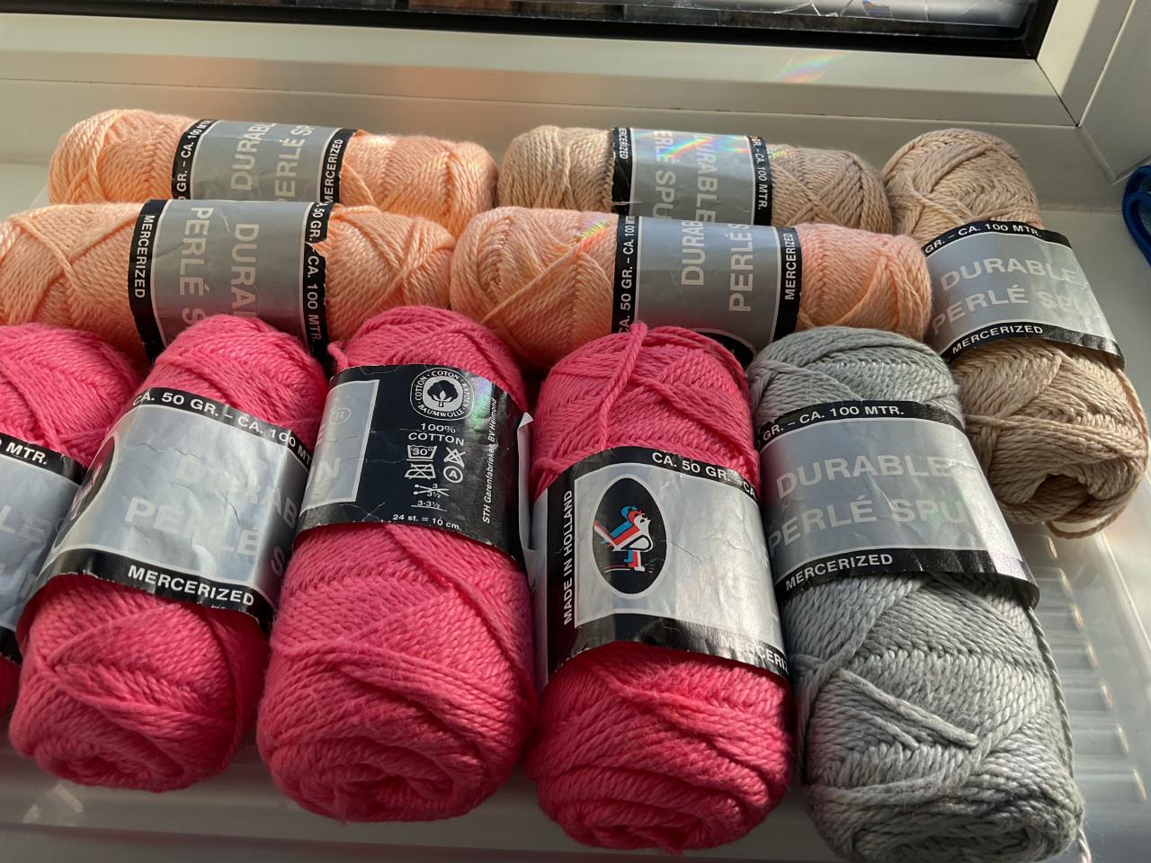 Durable perle spun katoen